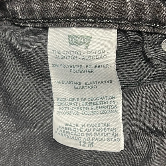 Levi's Classic Black Straight Leg Women's Jeans - Picture 4 of 4